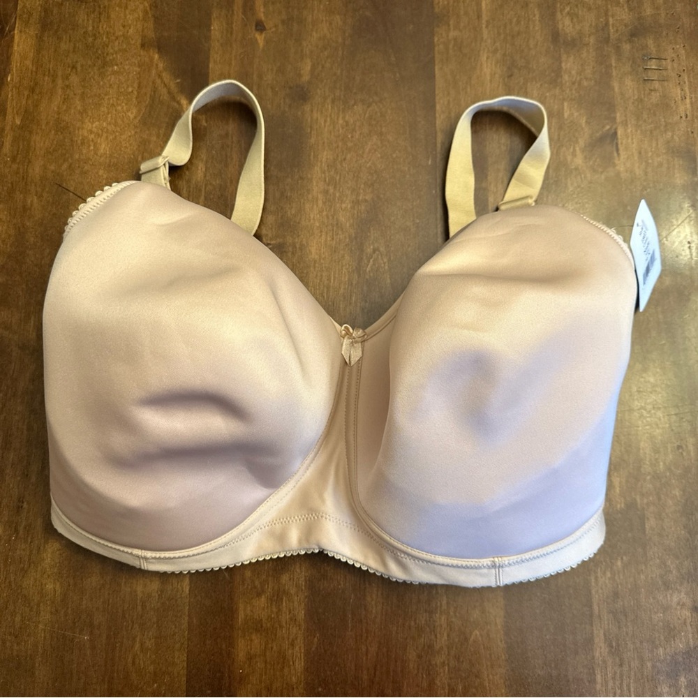 Elila 1803 Softcup 36K Nude‎ Bra Sexy Wireless Everyday Comfort Bow Lingerie